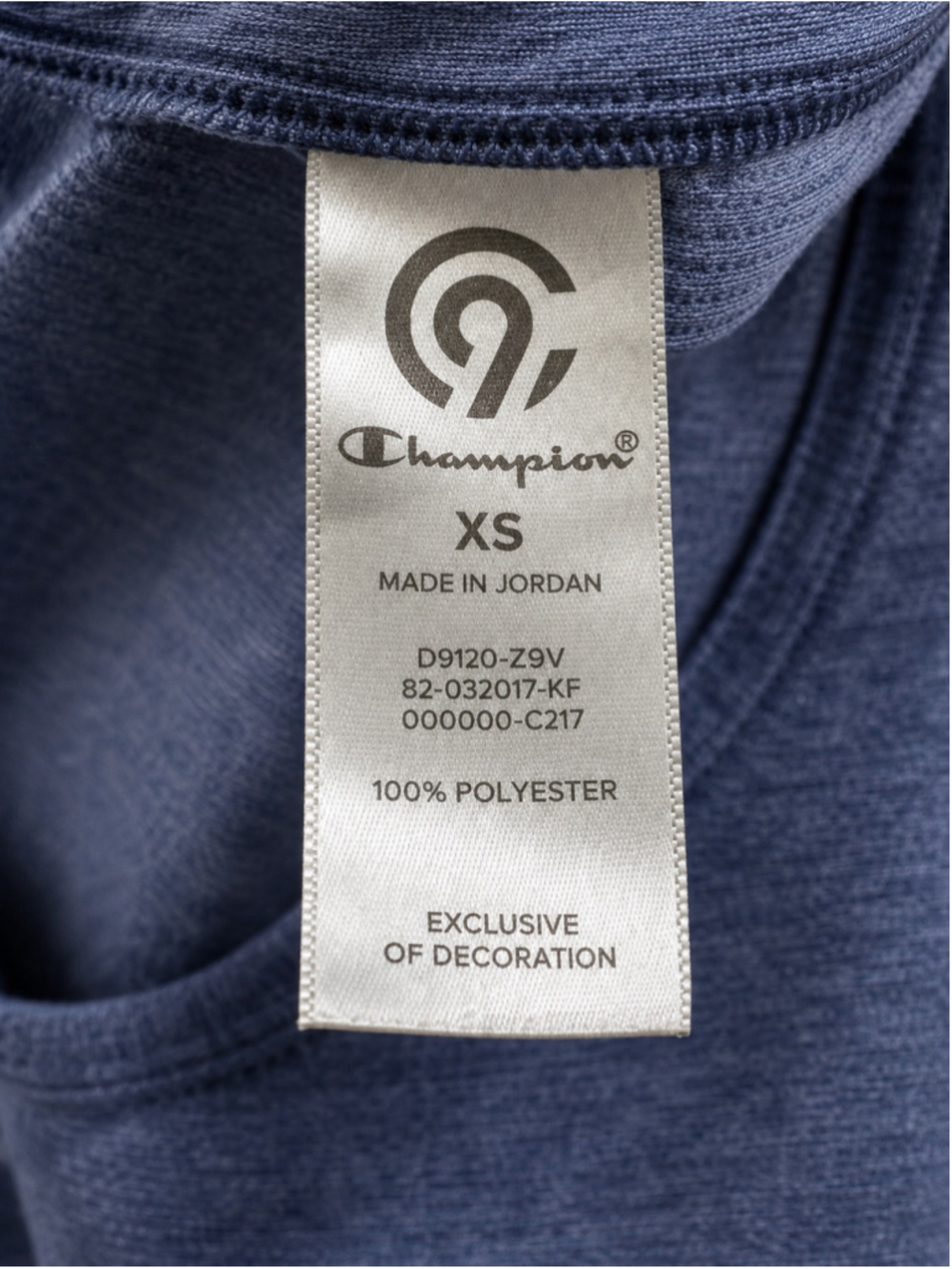 Champion C9 Women’s Run Half-Zip Pullover Military Blue Heather – Size XS - Picture 11 of 11
